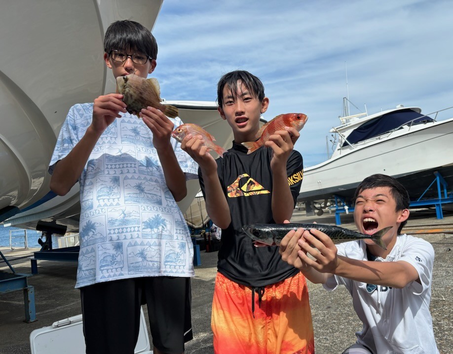 釣果情報～中学生は元気いっぱい！